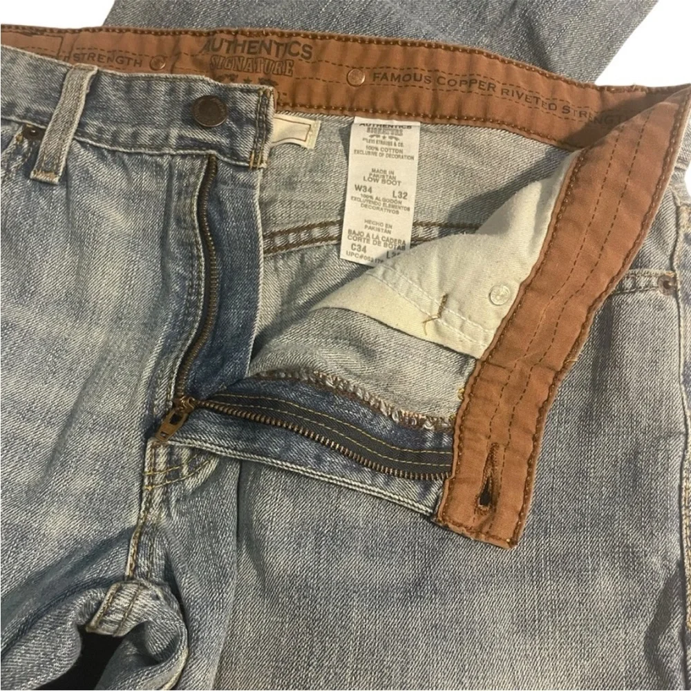 Levi Strauss Authentics Signature Copper Riveted Low Boot Jeans Men Size 34 / 32 - Picture 2 of 7